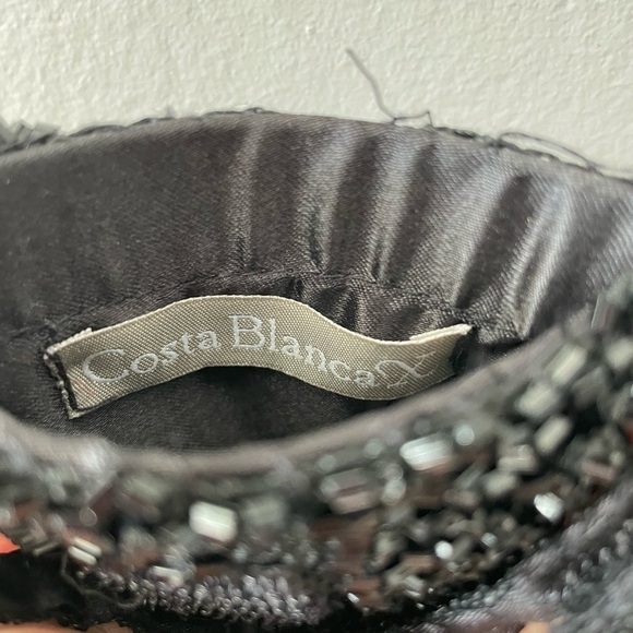 Vintage Y2K Black Beaded Sequin Style Mini Satchel Bag - Picture 12 of 12